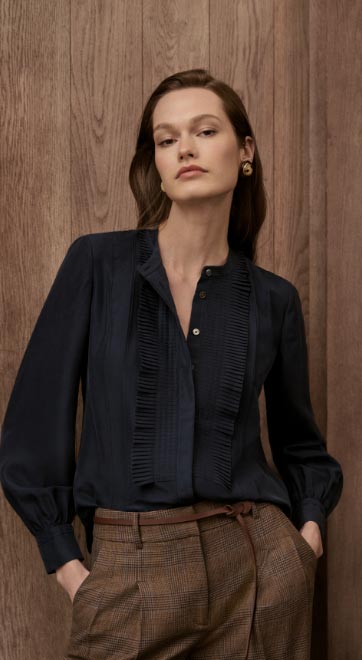 A Fine Foundation: Blouses and shirts that are the building blocks of a beautiful fall wardrobe.