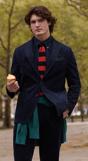 The Return of Timeless: Easy, casual pieces layered over tees, with shorts and casual pants: the season is turning.