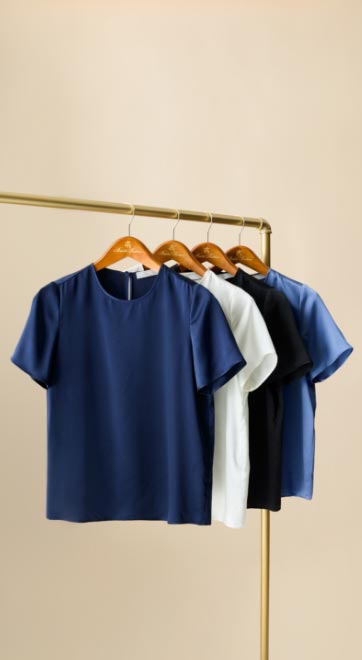 Fall’s First Layers: Camisoles, T-shirts and blouses that start every smart ensemble.