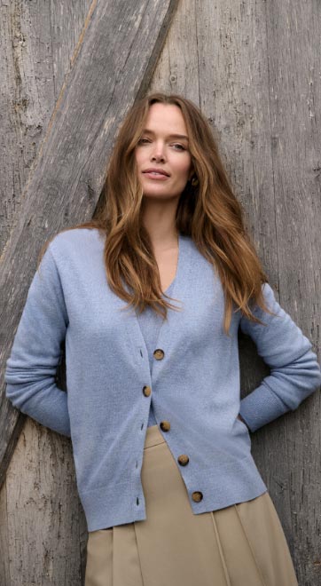 Lightweight Layers: Our new silk cardigan and more sweaters that signal a new season.