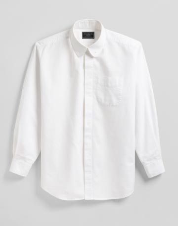 Rounded Collar Pinhole Shirt