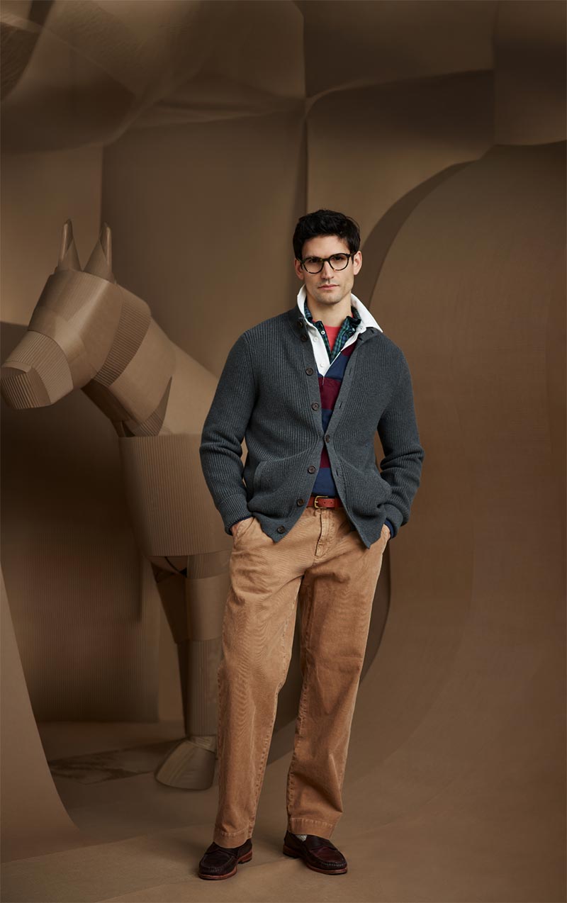 Suéter Com Capuz Brooks Brothers - Algodão - Masculino - Caimento Regular