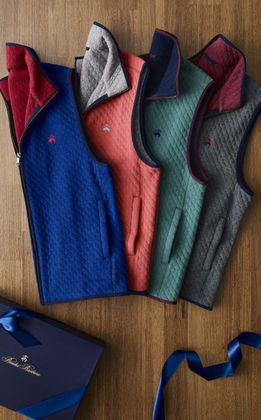 Vests & Quarter Zips by Brooks Brothers