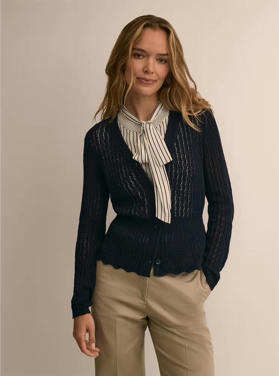 The Pointelle Cardigan by Brooks Brothers