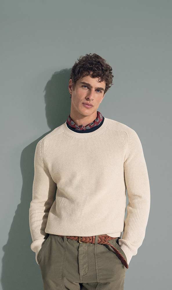 The English Rib Crewneck Sweater by Brooks Brothers